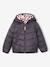 Doudoune fille légère réversible anthracite+mauve+rose pâle - vertbaudet enfant 