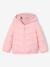 Doudoune fille légère réversible anthracite+mauve+rose pâle - vertbaudet enfant 