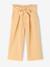 Pantacourt fille large gaze de coton style paperbag beige+jaune+vert+vert sauge+vieux rose - vertbaudet enfant 