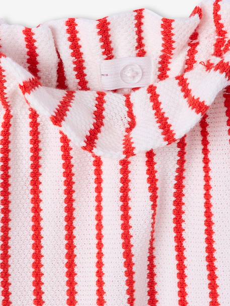 Legging large rayé en maille rayé bleu+rayé rouge - vertbaudet enfant 