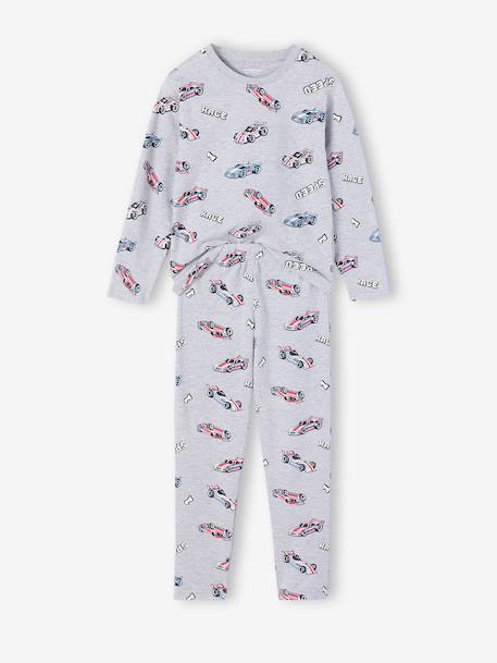 Set van 2 pyjama's voor jongens met lange mouwen antraciet - vertbaudet enfant 