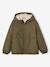 Coupe-vent garçon doublé sherpa à capuche caramel+kaki+marine+olive - vertbaudet enfant 
