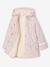Regenjas voor meisjes met capuchon en sherpa voering antraciet+groen+indigoblauw+meerkleurig+zachtpaars - vertbaudet enfant 