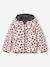 Doudoune fille légère réversible anthracite+mauve+rose pâle - vertbaudet enfant 