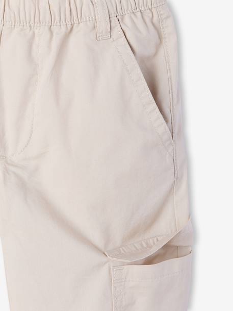 Lichte cargobroek beige+olijf - vertbaudet enfant 
