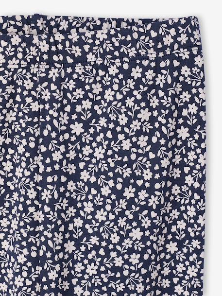 Lot de 2 leggings fille Basics bois de rose+gris foncé+indigo+kaki+vert sauge - vertbaudet enfant 