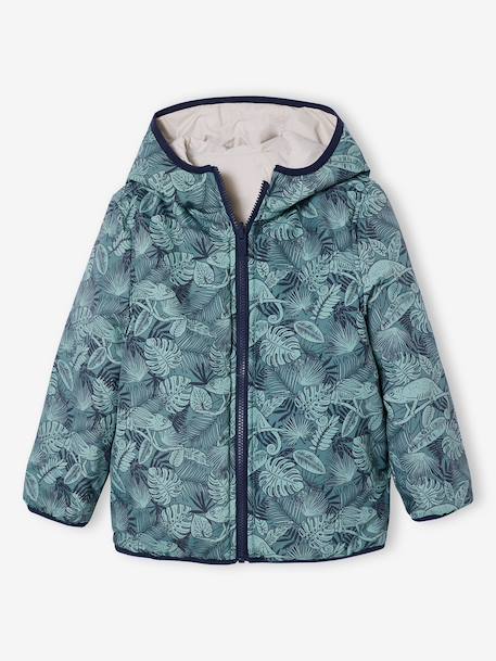 Blouson garçon réversible vert - vertbaudet enfant 