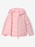 Doudoune fille légère réversible anthracite+mauve+rose pâle - vertbaudet enfant 