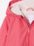 Coupe-vent fille à capuche doublé sherpa marine+rose - vertbaudet enfant 