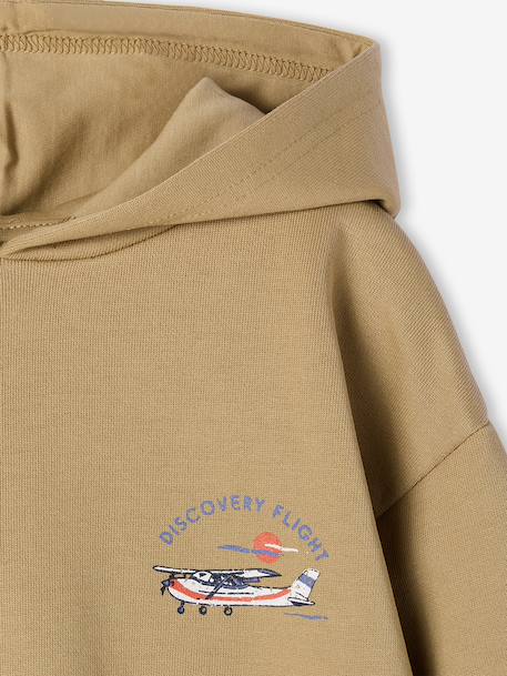 Sweat à capuche garçon coton cumin - vertbaudet enfant 