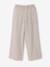 Pantalon large fille fluide rayé beige - vertbaudet enfant 