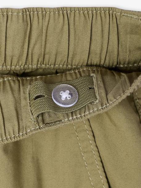Lichte cargobroek beige+olijf - vertbaudet enfant 