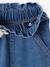 Pantalon paperbag denim bleu clair+bleu moyen - vertbaudet enfant 