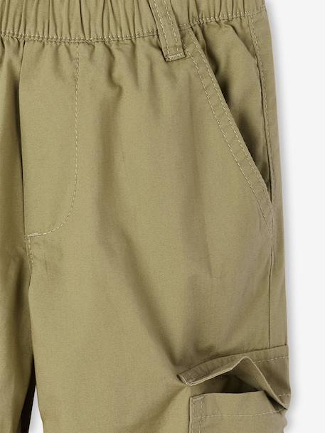 Lichte cargobroek beige+olijf - vertbaudet enfant 