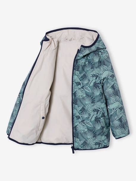 Blouson garçon réversible vert - vertbaudet enfant 