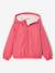 Coupe-vent fille à capuche doublé sherpa marine+rose - vertbaudet enfant 