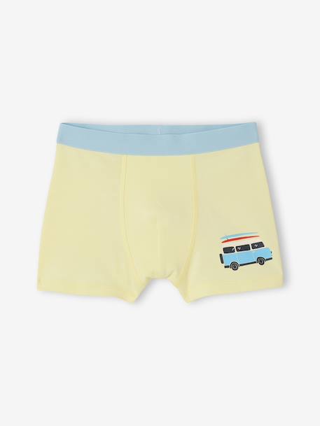 Set van 5 boxershorts van blauwgroen - vertbaudet enfant 