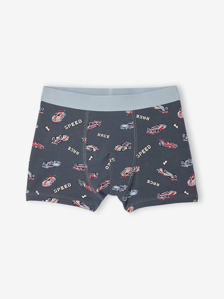 Lot 5 boxers voiture F1 anthracite - vertbaudet enfant 