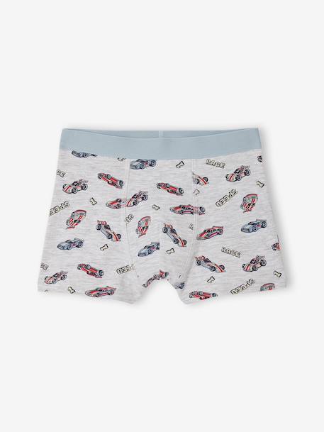 Lot 5 boxers voiture F1 anthracite - vertbaudet enfant 
