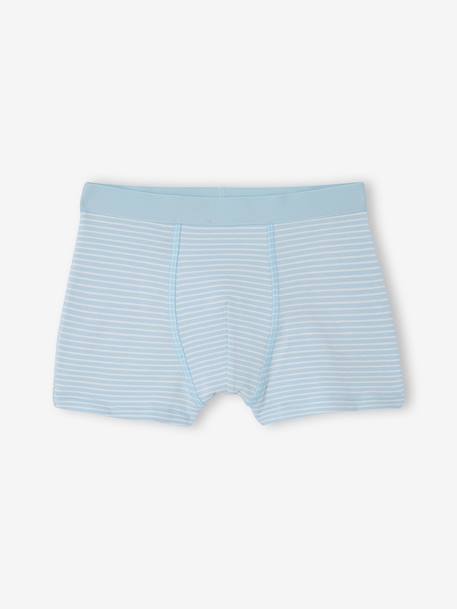 Set van 5 boxershorts van blauwgroen - vertbaudet enfant 