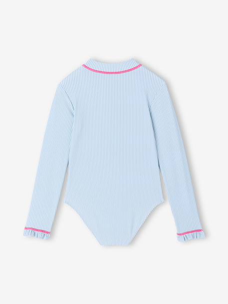 Combinaison de bain fille anti-uv vert d'eau - vertbaudet enfant 