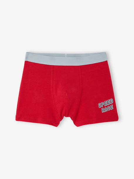 Lot 5 boxers voiture F1 anthracite - vertbaudet enfant 