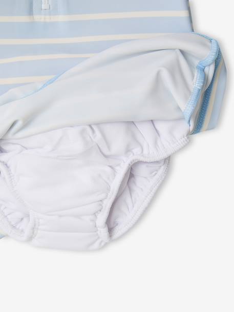 Combinaison anti-UV bébé couche intégrée bleu ciel - vertbaudet enfant 