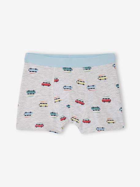 Set van 5 boxershorts van blauwgroen - vertbaudet enfant 