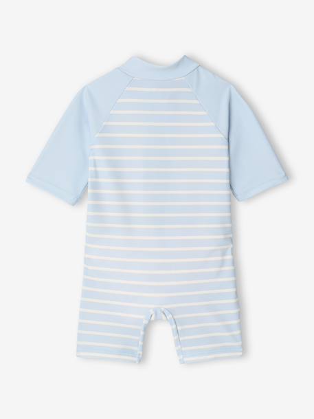 Combinaison anti-UV bébé couche intégrée bleu ciel - vertbaudet enfant 