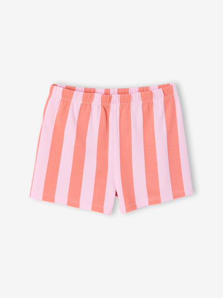 Lot 2 pyjashorts manches courtes fille rose - vertbaudet enfant 