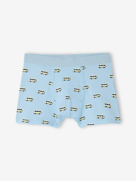 Set van 5 boxershorts van blauwgroen - vertbaudet enfant 