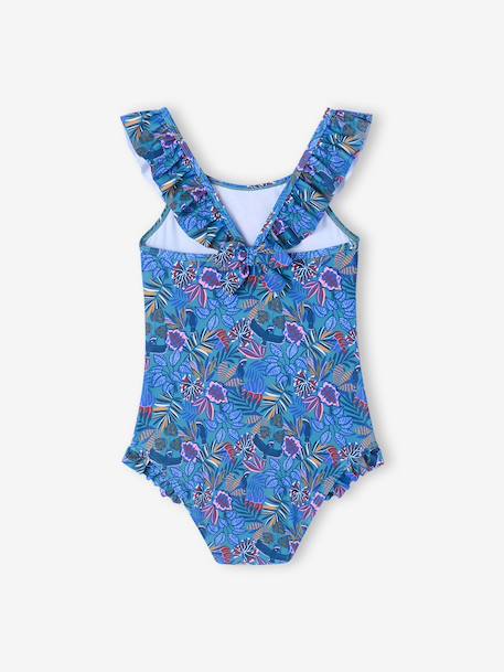 Maillot de bain fille 1 pièce bleu - vertbaudet enfant 