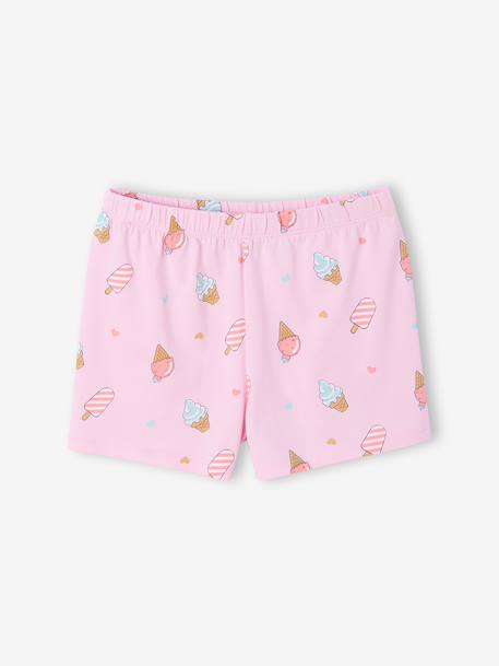 Lot 2 pyjashorts manches courtes fille rose - vertbaudet enfant 