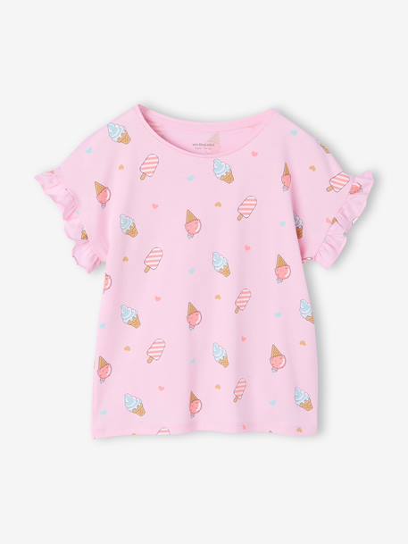 Lot 2 pyjashorts manches courtes fille rose - vertbaudet enfant 