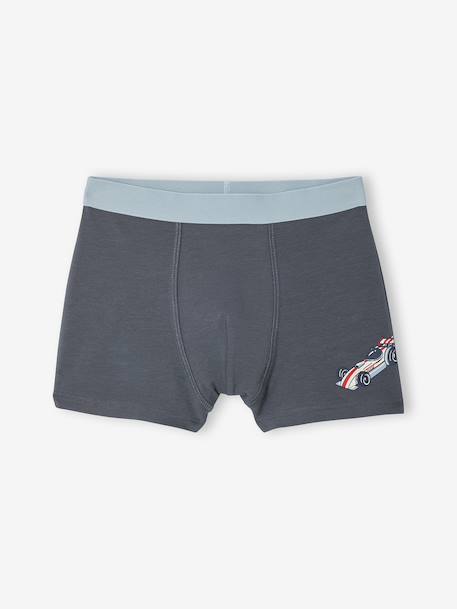 Set van 5 boxershorts auto F1 antraciet - vertbaudet enfant 