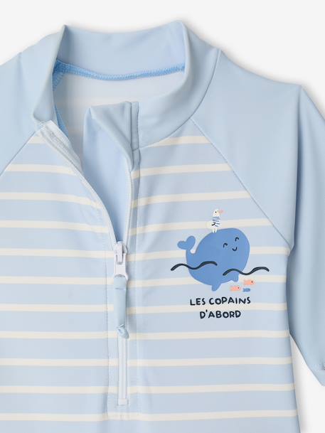 Anti-UV babypakje met geïntegreerde luiers hemelsblauw - vertbaudet enfant 