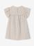 Robe fille en gaze de coton imprimée beige+beige imprimé+rose pâle+vanille - vertbaudet enfant 