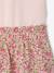 Robe fille effet 2 en 1 beige+écru+indigo+rayé rose+rose pâle - vertbaudet enfant 