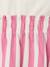 Meisjesjurk met 2-in-1 effect beige+ecru+indigoblauw+lichtroze+roze, gestreept - vertbaudet enfant 