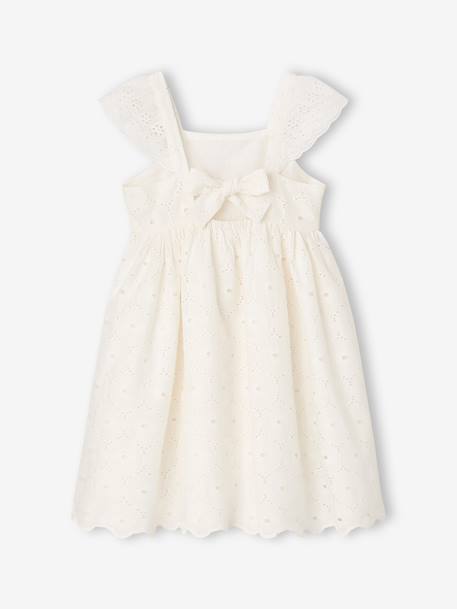 Robe fille broderie anglaise coton blanc - vertbaudet enfant 