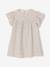 Robe fille en gaze de coton imprimée beige+beige imprimé+rose pâle+vanille - vertbaudet enfant 