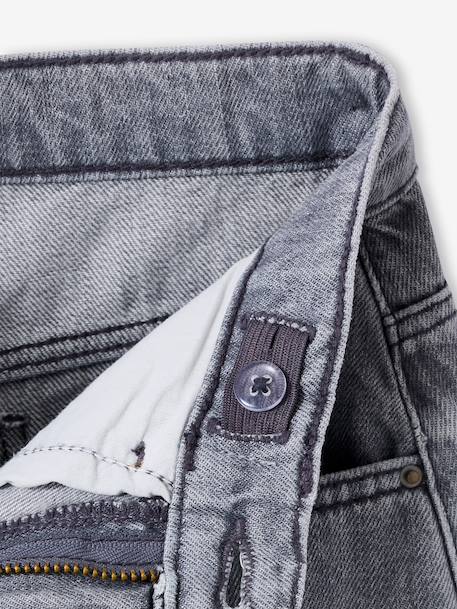 Short enfant en denim coton bleu moyen+denim gris - vertbaudet enfant 