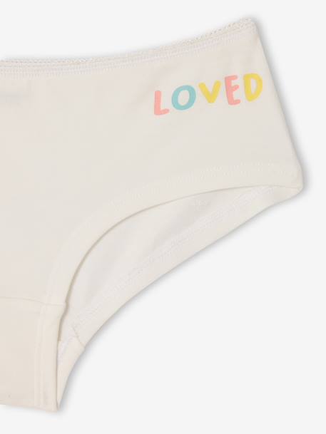 Lot 7 shorties basics rose - vertbaudet enfant 