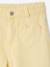 Pantalon large fille poches cœur jaune pâle+rose poudré - vertbaudet enfant 