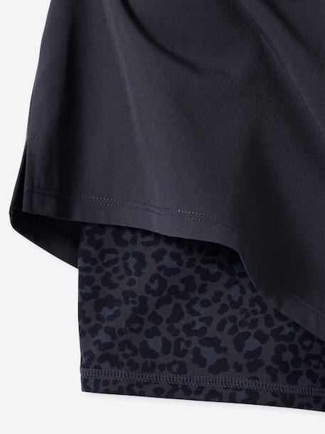 Sportshort voor meisjes zwart - vertbaudet enfant 