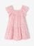 Robe fille à smocks imprimée fleurs rose poudré+vanille - vertbaudet enfant 