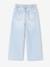 Wijde meisjesjeans blauw+denimgrijs+gebleekt denim+middenblauw+ongewassen denim+stone+zwart denim - vertbaudet enfant 