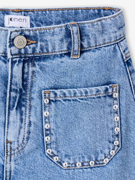 Short denim bleu clair - vertbaudet enfant 