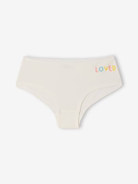 Lot 7 shorties basics rose - vertbaudet enfant 