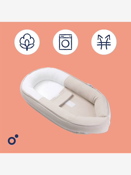 Verkleinkussen meegroeibed BABYMOOV Doomoo Cocoon beige, bedrukt+grijs - vertbaudet enfant 